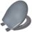 Bemis York Soft-Close Toilet Seat Thermoplastic Grey