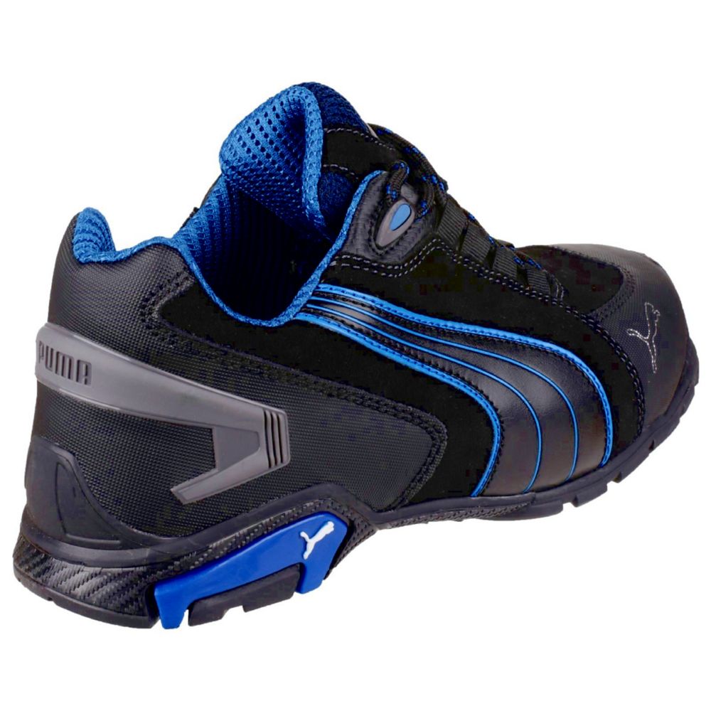 Puma Rio Low Size 10.5 Black Water-Resistant Safety Trainers