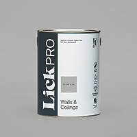 LickPro  Eggshell Grey BS 00 A 05 Emulsion Paint 5Ltr