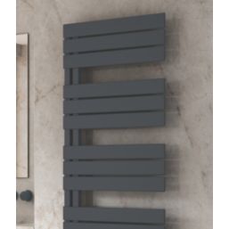 Reina 1124mm x 550mm 1834BTU Anthracite Flat Designer Towel Radiator