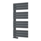 Reina 1124mm x 550mm 1834BTU Anthracite Flat Designer Towel Radiator