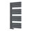 Reina 1124mm x 550mm 1834BTU Anthracite Flat Designer Towel Radiator