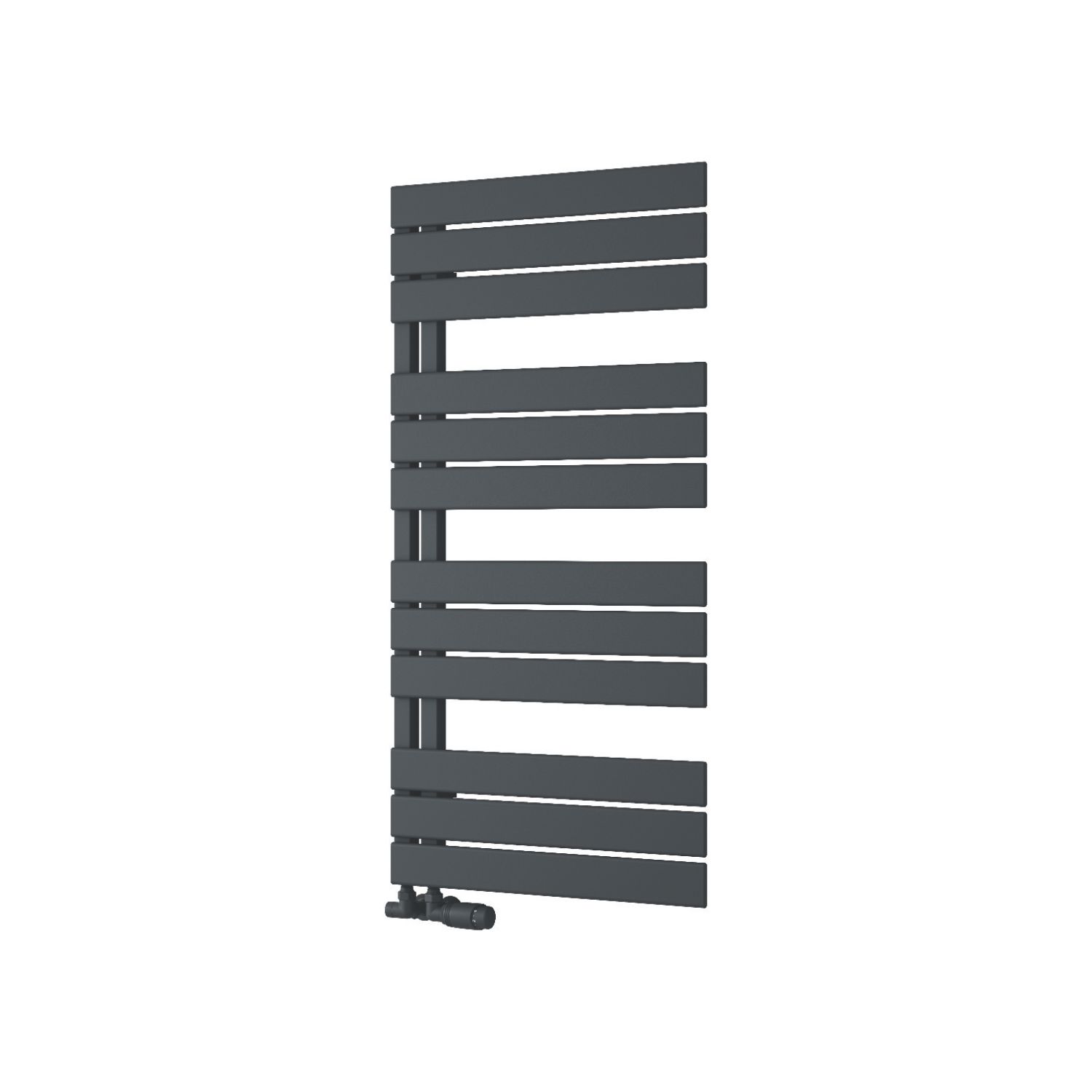 Reina 1124mm x 550mm 1834BTU Anthracite Flat Designer Towel Radiator (973LH)