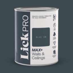 LickPro Max+ 1Ltr Blue 20 Matt Emulsion  Paint