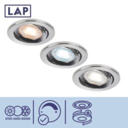 LAP Ubertas Tilt  LED Lights Polished Chrome 4W 420lm 10 Pack