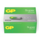 GP Batteries Super AA 1.5V Alkaline Batteries 100 Pack