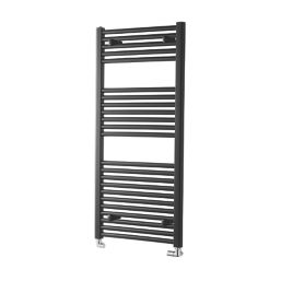 Towelrads 1200mm x 600mm 2296BTU Black Flat  Towel Radiator