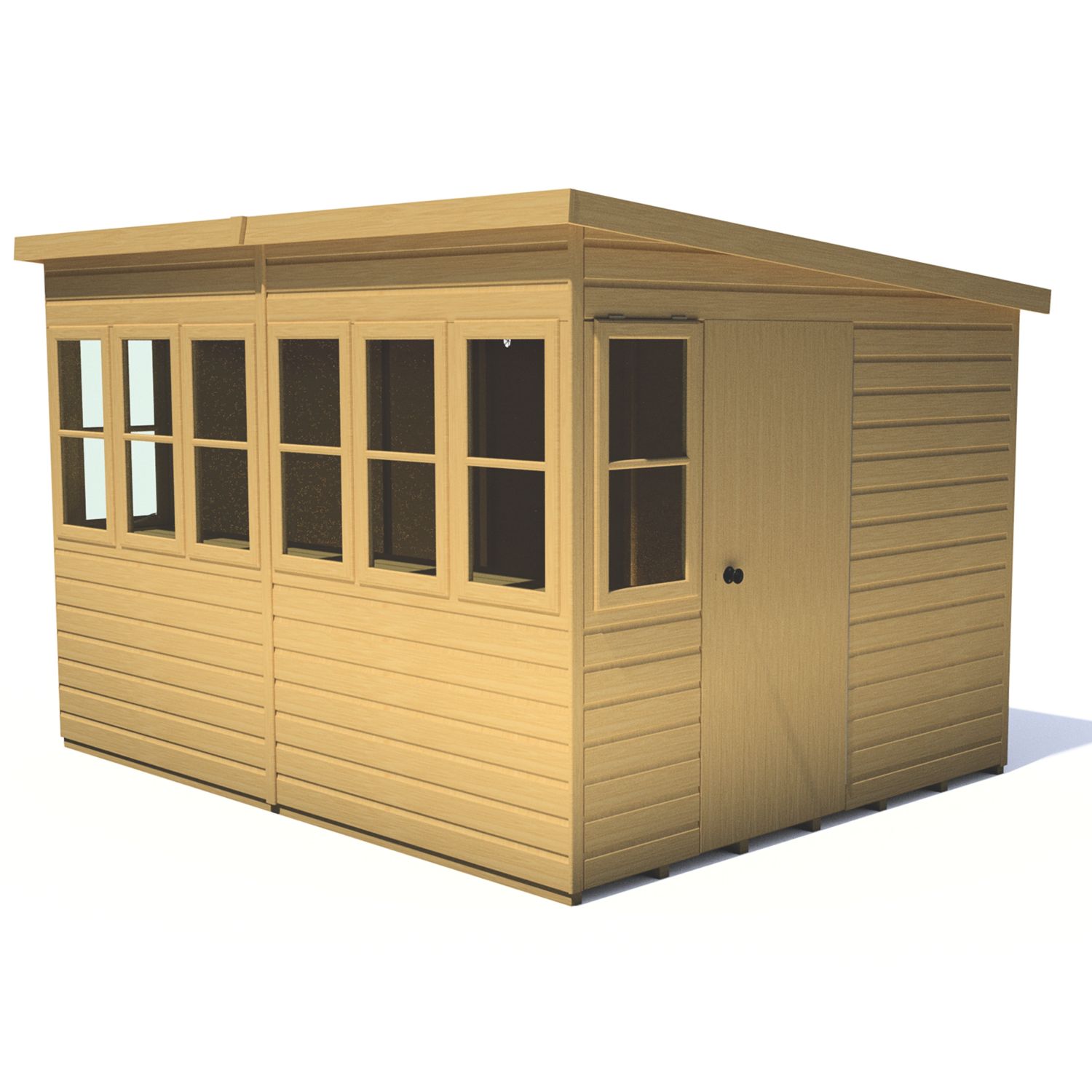 Shire 10' x 8' (Nominal) Pent Timber Potting Shed (973TJ)