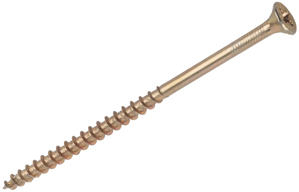 Vis à Bois TwinThread Pozidriv – 25,4x5,1 Cm, Fraisée, Zinguée, Lot 2, Onestopdiy
