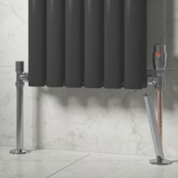 ETAL Enzo Pipe Covers & Collars Chrome 15mm x 500mm 2 Pack