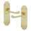 Cooke & Lewis Lulworth Fire Rated Latch Lever on Backplate Handle Pair Polished Brass