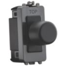 Knightsbridge  6A 2-Way Grid Dummy Dimmer Switch Anthracite