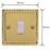 Varilight  10A 1-Gang 2-Way Light Switch  Georgian Brass