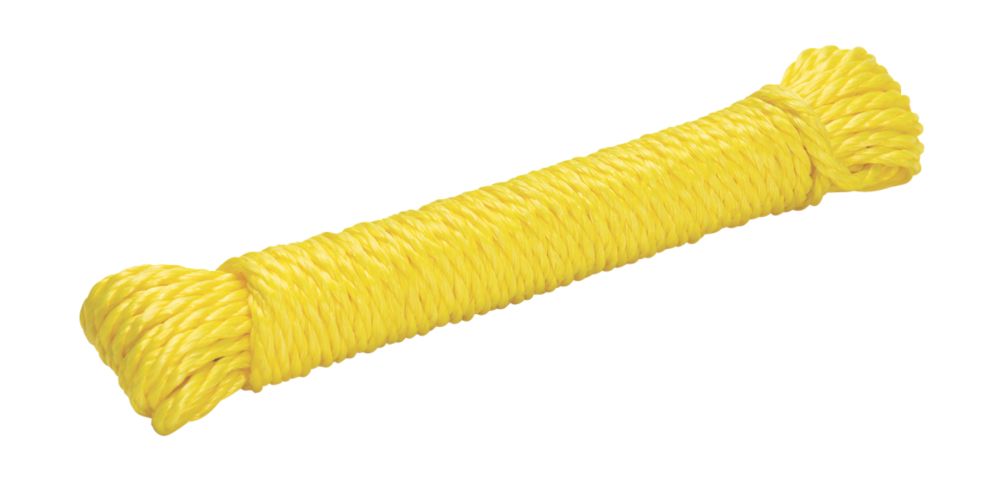 Twisted Rope Yellow 4mm x 10m