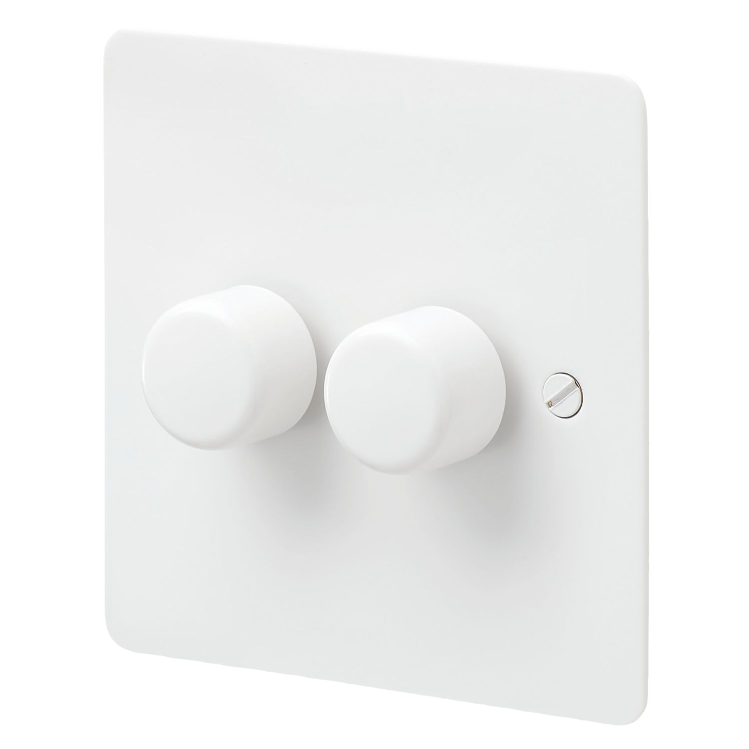 MK Edge 2-Gang 2-Way Dimmer Switch White (974FF)