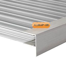 ALUKAP-XR Silver 16mm F-Section Glazing Bar 3000mm x 20mm