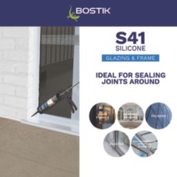 Bostik  Window & Door Frame Silicone Sealant White 310ml