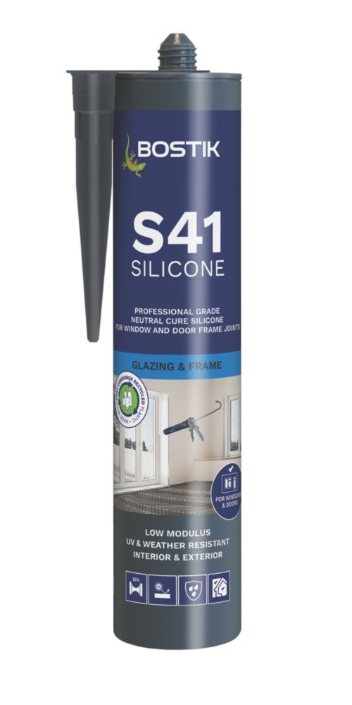 Bostik Window & Door Frame Silicone Sealant White 310ml