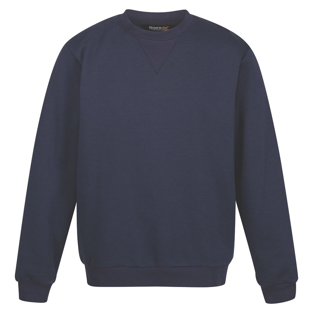 Regatta Pro Crew Neck Sweatshirt Navy Large 43" Chest Screwfix