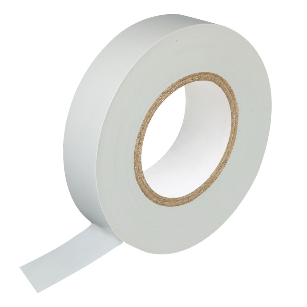 CED Insulation Tape White 33m x 19mm - Screwfix