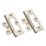 Smith & Locke Satin Nickel  Flush Hinges 100mm x 59.5mm 2 Pack