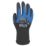 Wonder Grip WG-422 Bee-Smart  General Handling Gloves Black/Blue X Large