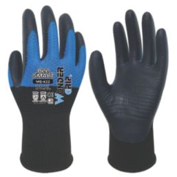 Wonder Grip WG-422 Bee-Smart  General Handling Gloves Black/Blue X Large