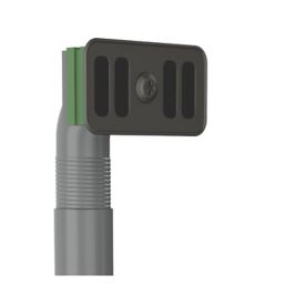 ETAL Sink Strainer Waste with Overflow & Cover Plate Gun Metal 90mm