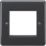 Knightsbridge Part M 2-Module Modular Faceplate Anthracite