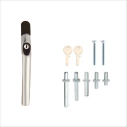 Smith & Locke Left & Right-Handed  Espagnolette Window Handle Satin Chrome