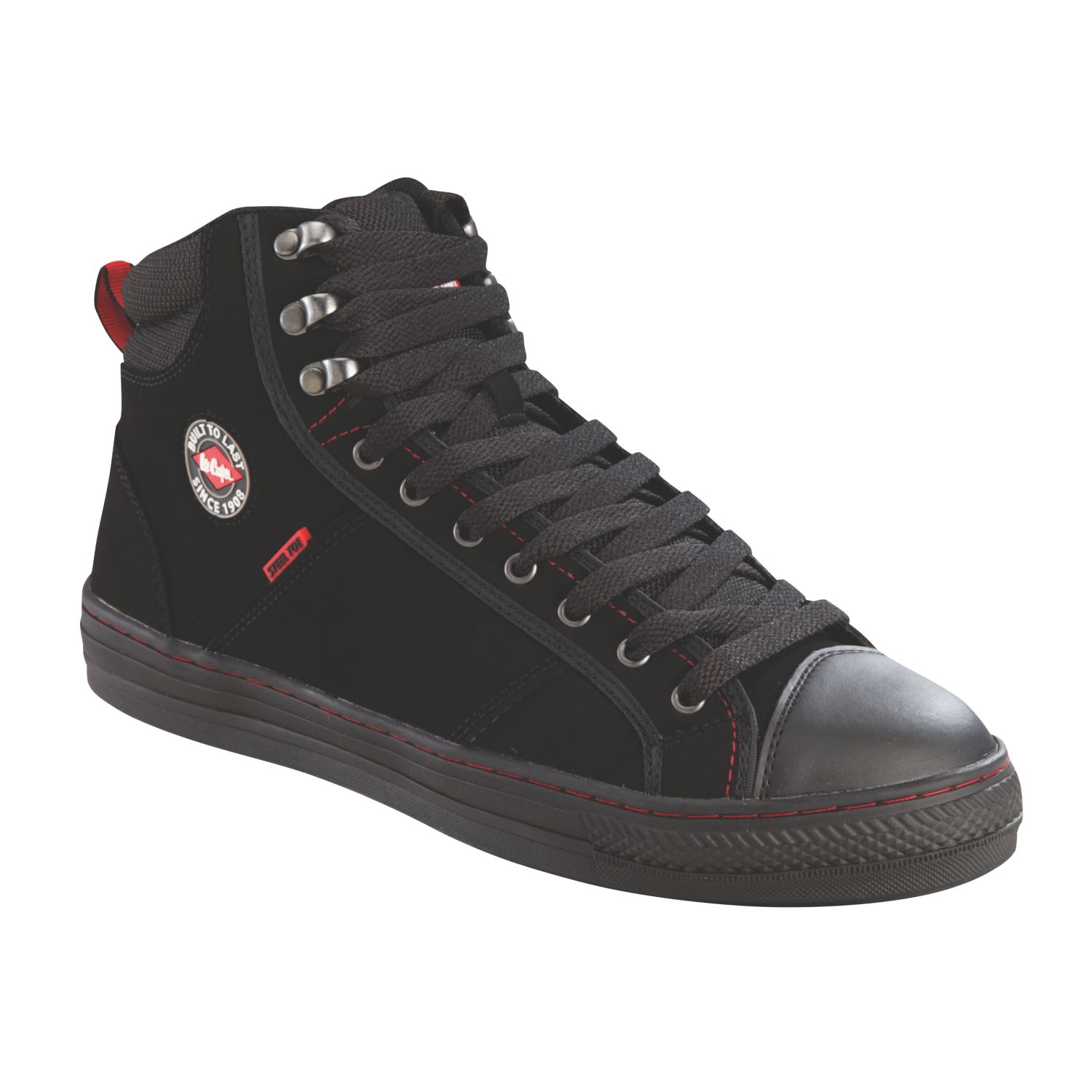 Lee Cooper LCSHOE022 Size 10 Black Steel Toe Cap Safety Trainer Boots (9752F)