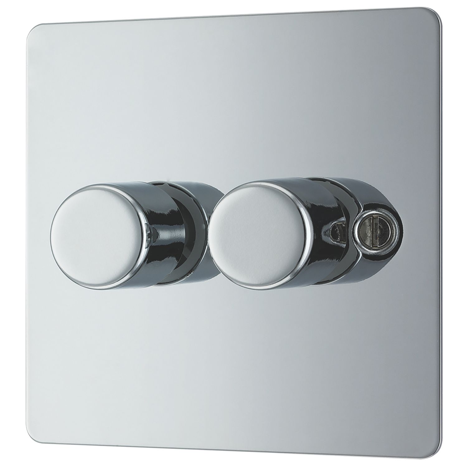 LAP 2-Gang 2-Way LED Dimmer Switch Polished Chrome (97558)