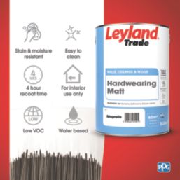 Leyland Trade  5Ltr Magnolia Matt Emulsion Kitchen & Bathroom Paint