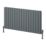 Reina Piatto Double 600mm x 1195mm 4371BTU Anthracite Horizontal Designer Radiator
