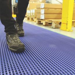 COBA DeckStep Anti-Slip Floor Mat Blue 10m x 1m x 11.5mm