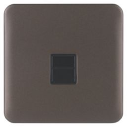 Schneider Electric Lisse Deco 1-Gang Master Mocha Bronze with Black Inserts