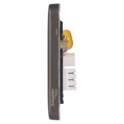 Schneider Electric Lisse Deco 1-Gang Master Mocha Bronze with Black Inserts