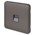 Schneider Electric Lisse Deco 1-Gang Master Mocha Bronze with Black Inserts
