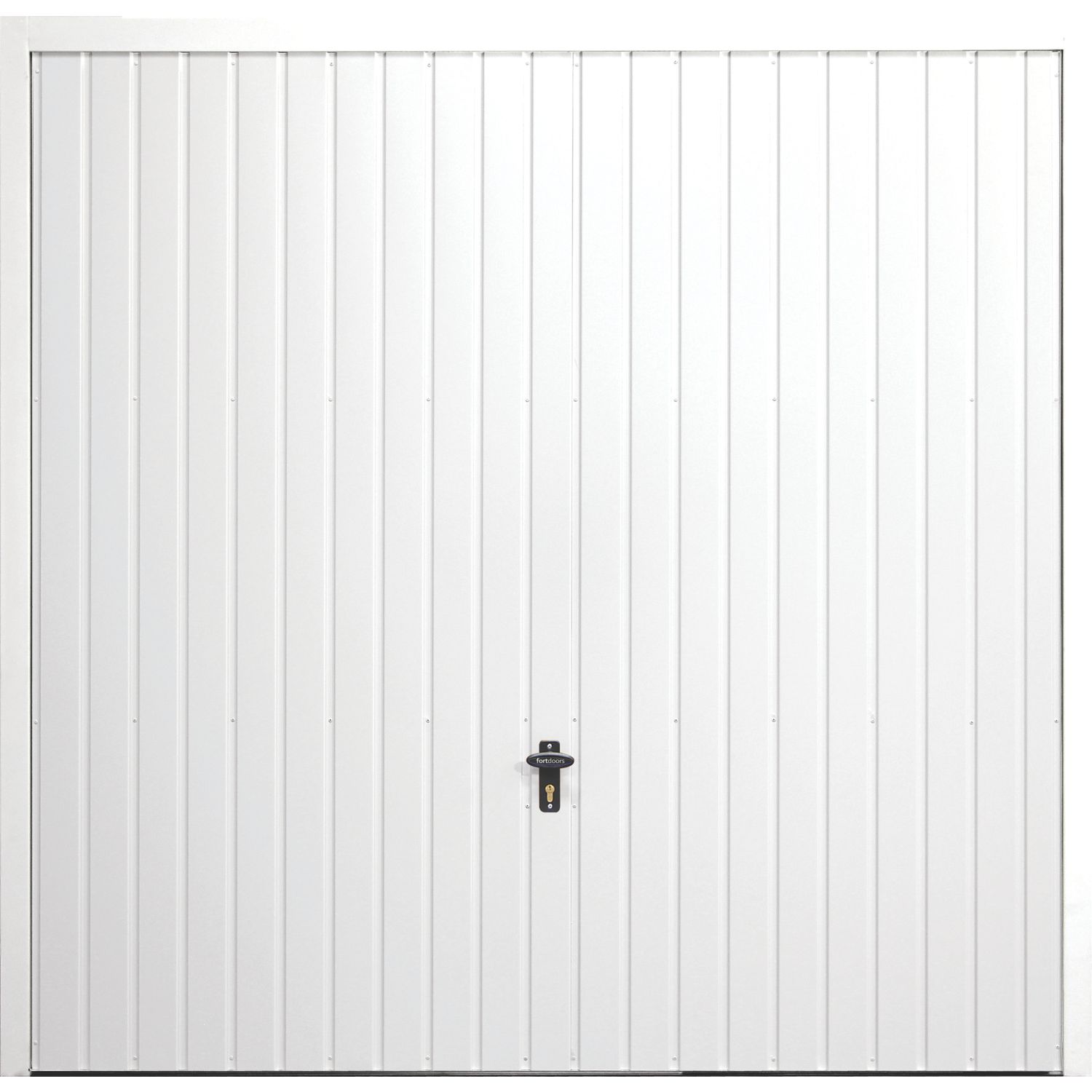 Gliderol Vertical 7' x 7' Non-Insulated Framed Steel Up & Over Garage Door White (975FR)