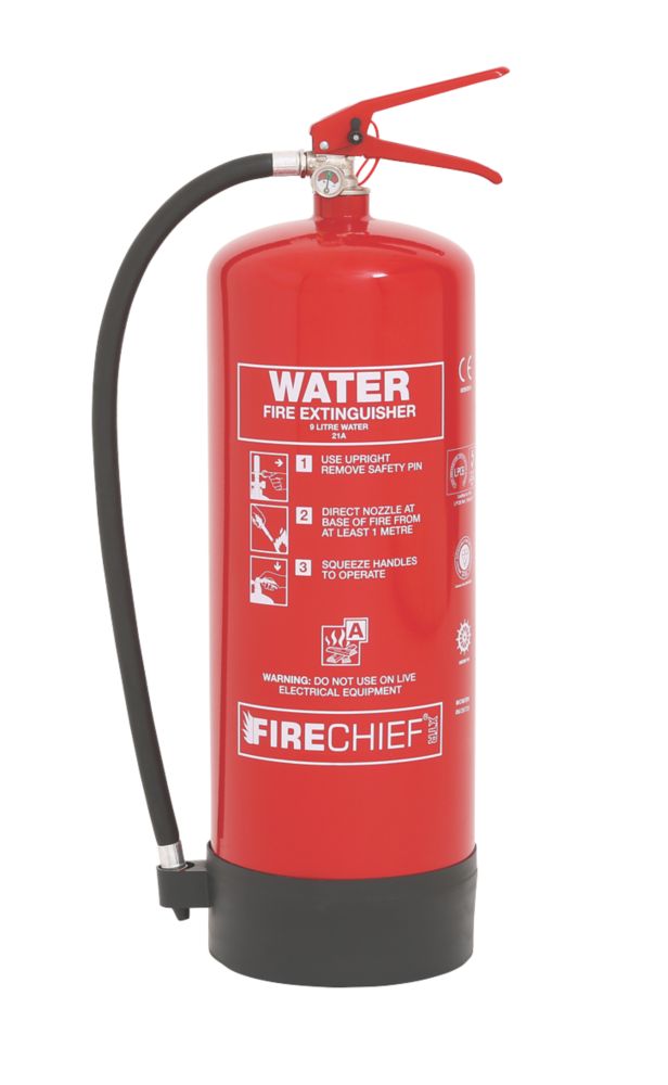 Firechief XTR Water Fire Extinguishers 9Ltr 20 Pack - Screwfix