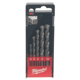 Milwaukee  Straight Shank Masonry Drill Bit Set 5 Pieces