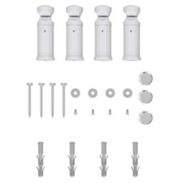 Flomasta 1000mm x 500mm 852BTU White Flat Electric Towel Radiator