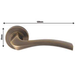 Carlisle Brass Sines Door Handle Pair Antique Brass
