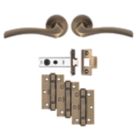 Carlisle Brass Sines Door Handle Pair Antique Brass