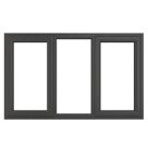 Crystal  Left & Right-Hand Opening Clear Triple-Glazed Casement Anthracite on White uPVC Window 1770mm x 1190mm