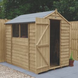 Forest  5' x 7' (Nominal) Apex Overlap Timber Shed