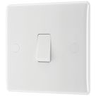 British General 800 Series 20A 16AX 1-Gang 2-Way Light Switch  White