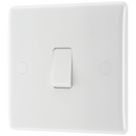 British General 800 Series 20A 16AX 1-Gang 2-Way Light Switch  White