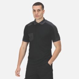 Regatta Tactical Offensive Polo Shirt Black Large 41.5" Chest
