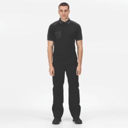 Regatta Tactical Offensive Polo Shirt Black Large 41.5" Chest